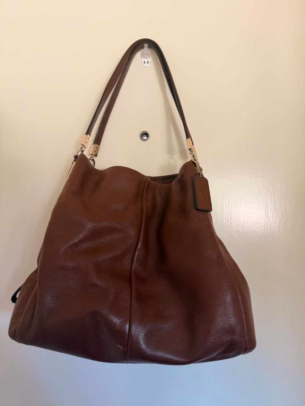 COACH Leather Shoulder Tote - Picture 5 of 14